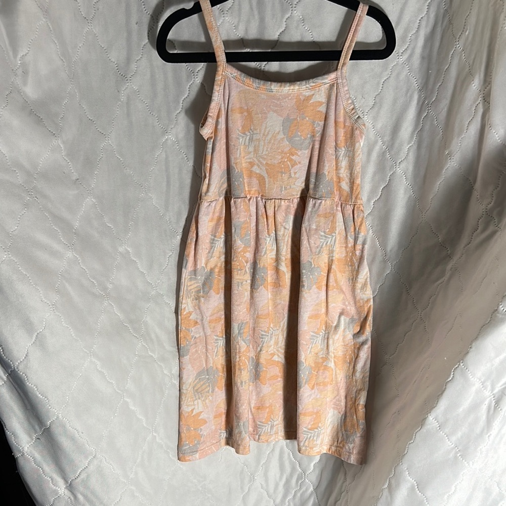 Old Navy Orange and Gray Sleeveless Sundress